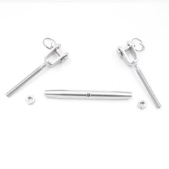 Turnbuckle Wire Rope Turnbuckle Eye Screw Fork Lag A2 Stainless Steel M5~M24