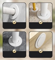 Wall Hole Plastic Cable Hole Cover White Round Pipe Hole Plug Cover 34mm~100mm