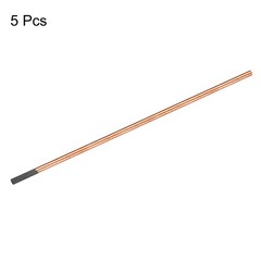 Copper Coated Gouging Carbon Electrode Rods 8mm Dia 355mm Length 5Pack
