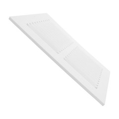 Return Air Vent Cover: Louvered HVAC Grille – White Steel Mesh Panel – Furnace