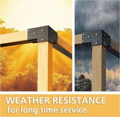 Eapele Corner Bracket 4×4 3-Way Steel 90°
