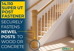 14.110 Super UT Newel Post Fastener Anchor Staircase Post Floor Connector