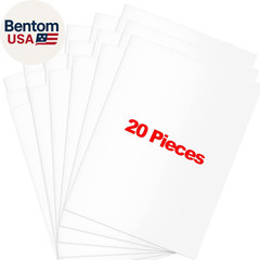 20 Pieces Vinyl Siding Repair Kit, White Self-Adhesive Vinyl Siding Patch Kit fo