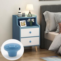 Joyangy 10Pack Ceramic Cabinet Knobs, 1.26Inch/32mm Blue Round 10 Pack,