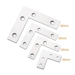 Plain Angle Bracket Satin L Type Board Support Corner Bracket Fittings Connector