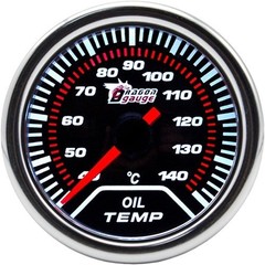 Oil Temp Gauge 2″ 52mm Temperature Gauge Met Color: White Light Oil Temp Gauge