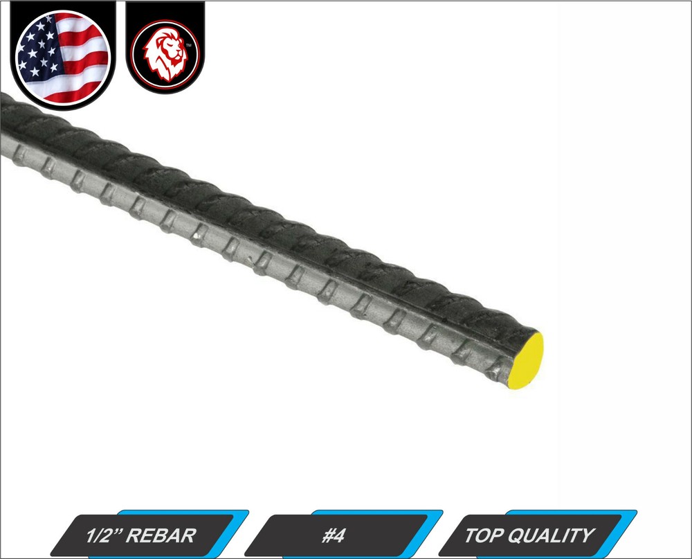 #4, 1/2 Steel Rebar – Weldable – G-60 – 60″ inch (5-ft)