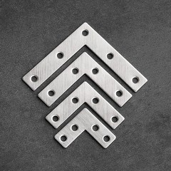CORNER PLATES FLAT L SHAPE 90 DEGREE RIGHT ANGLE BRACKET JOINT FIX REPAIR