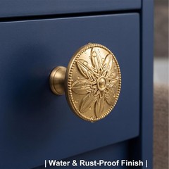 Xlroaafs 15 Pack Champagne Bronze Cabinet Knobs,1.4″ Round