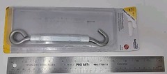 National Hardware 3/8″ x 10-1/2″ Aluminum/Steel Hook and Eye Turnbuckle N422-576