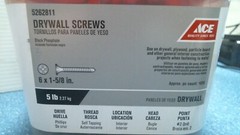 Ace 6 x 1-5/8″ Drywall Screws, 5lbs. (5262811) FS
