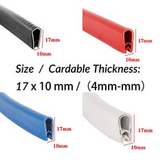 Car Door Boot Edge Protector Strip Trim U Shape Guard Seal Rubber NEW 5 Colours