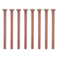 8Pcs Door Pins, 3.5 Inch Interior Security Pins, Bronze Red