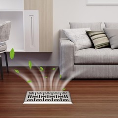 4″ x 10″ Floor Register, Heavy Duty Steel Air Vent Covers for Home Floor, Dec…