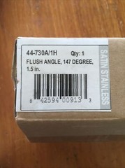 Stainless Steel 147 Degree Angle Pipe 1.5” Lavi Industries44-730A/1H Satin