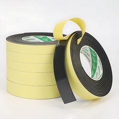 3/4/5mm Black EVA Foam Tape Single Sided Self Adhesive Sponge Door Strip Seal
