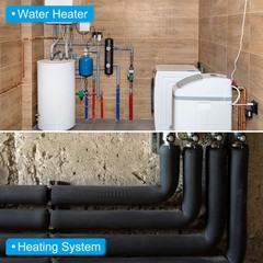 For Foam Pipe 1 7/8″ (48mm) x 2m Insulating 15mm Thickness 2pcs Black