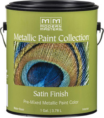 1 Gal ME659 Olympic Gold Metallic Paint Collection Satin Water-Based Decorativ
