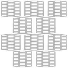10 Pcs Stainless Steel Wall Weep Cover Brick Hole Screen Protector