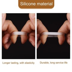 200pcs Silicone Rubber Bands Rings Non-slip 15mm Dia 1mm Thick 5mm Width
