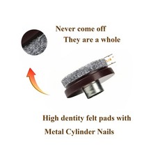 Furniture Pads Furnigear Nail On Felt Pads Heavy Duty Chair Slides For Hardwood