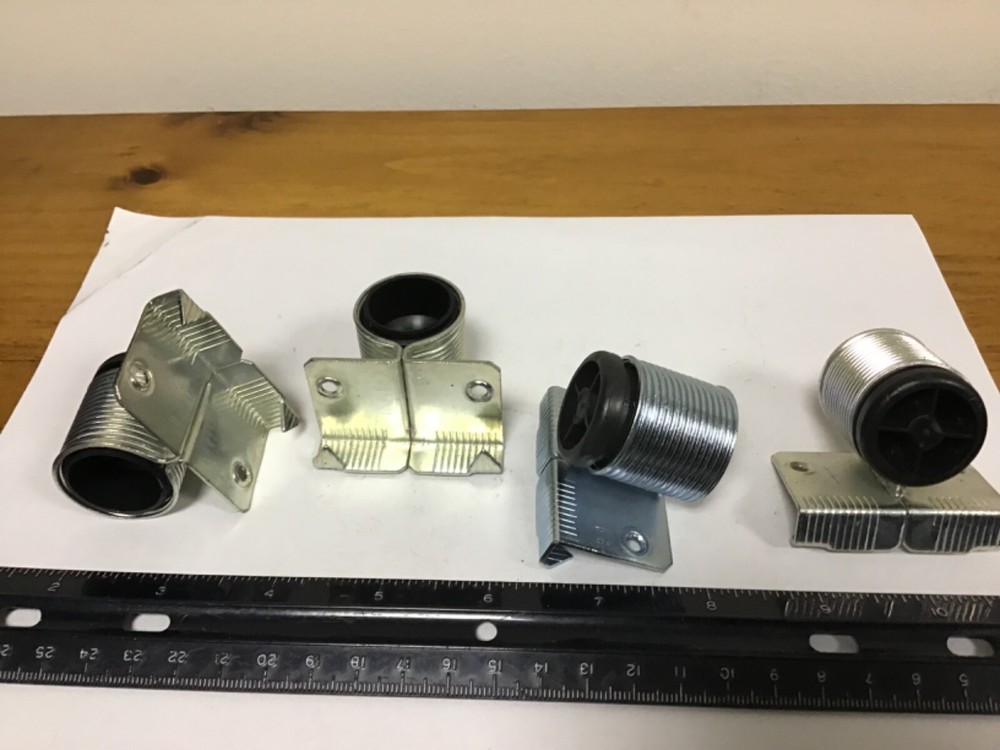 Qty (4) Hafele 637.42.905 Base Levelers, Pound In Prongs