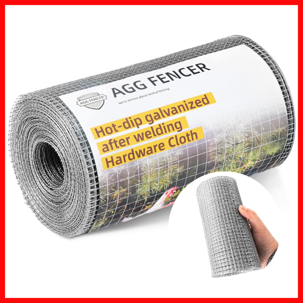 Aggfencer 8Inch X 25Ft Hardware Cloth 1/4 Inch Chicken Wire Fencing 23Ga Hot