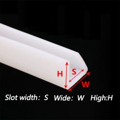 U Channel Edging Trim Seal U-Shaped Bumper Slot Width 1-15mm Silicone Rubber