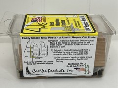 4Js Post Mounting System 3 1/4 Hemlock Newel Kit Colonial Molding New