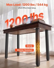 Vevor Adjustable Table Legs 24-40 In Square Steel Furniture Legs 1200 Lbs Max