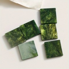 6PCS Shiny Square Acrylic Blocks Material DIY Handcrafted Decorative Accessories