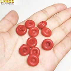 LYMGS Universal Fit Caulk Tube Latex Sealing Caps, Saver Cover Red