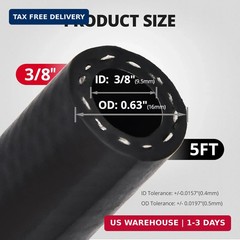 EVIL ENERGY 3/8″ Transmission Oil Cooler Hose 5FT 250PSI SAE J1532