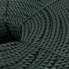 UV Resistant Black Polyethylene Rope for Outdoor and Indoor Use 8mm x 20m
