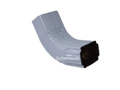 1 – Aluminum Gutter Downspout Gutter A Elbow – 3″ x 4″ White