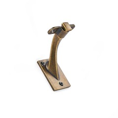 4 PCS 3 Inch Antique Brass Handrail Stair Bracket Heavy Duty Zinc Alloy