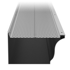 Gutter Guard, 6 inch Width, Aluminum Leaf Filter DIY Gutter Cover, 26 PCS 104 ft