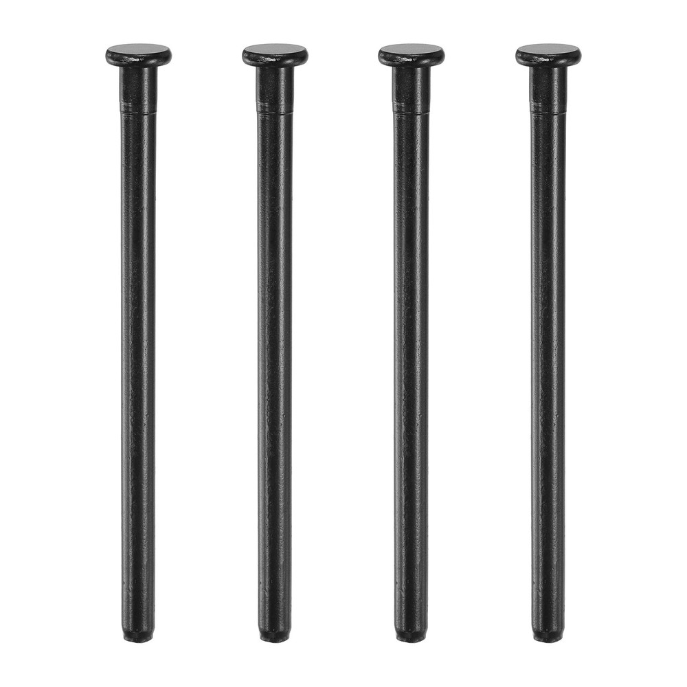 4pcs Door Pins, 4 Inch Interior Security Pins, Matte Black
