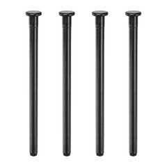 4pcs Door Pins, 4 Inch Interior Security Pins, Matte Black