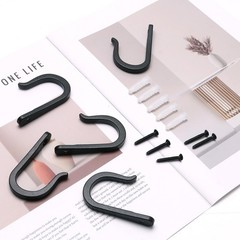 Xhipy 5 Pack Heavy-Duty Wall Hooks Decorative Coat Hookshooks For Hanging Cast
