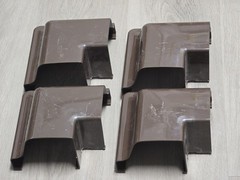 GUTTER INCIDE MITER K-STYLE TRADITIONAL VINYL BROWN 5-In. -M1503 LOT OF 4PC