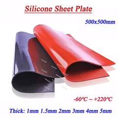 Soft Silicone Sheet Mat Plate Red/ Black High Temp Resistance Thick 1mm-5mm