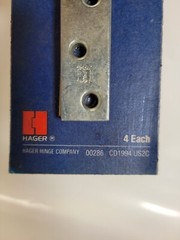 Hager Mending Plates 3″ Steel 4 pack Made in USA