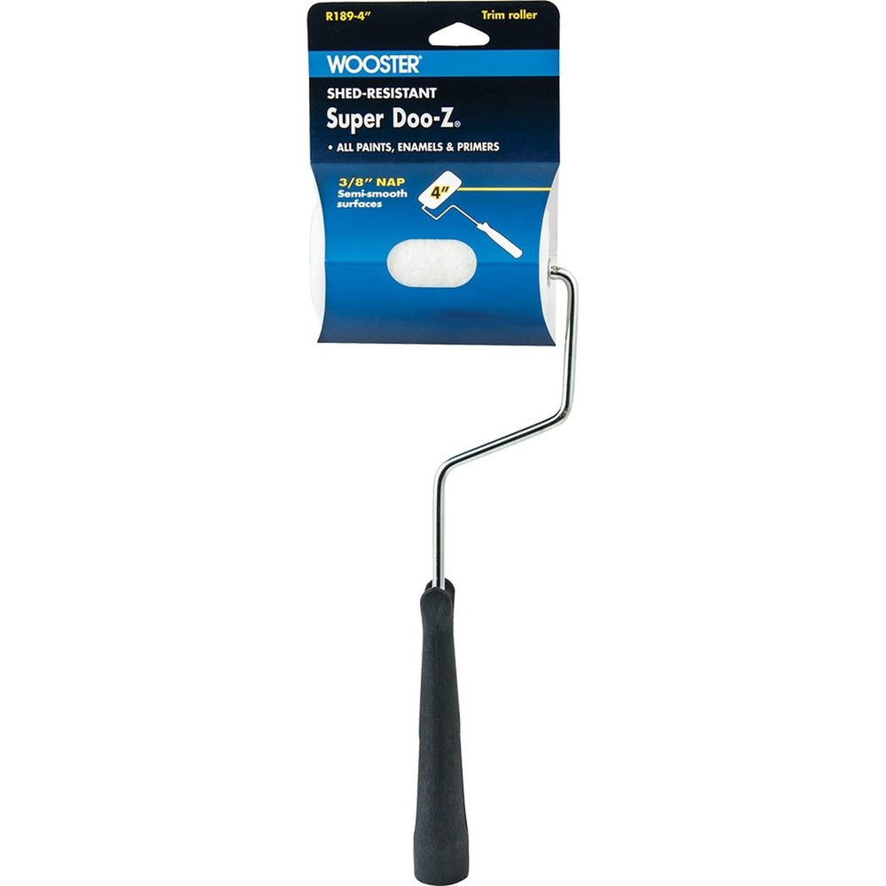 Wooster R189 4″ x 3/8″ Nap Traffic Liner Roller Cover w/F0009 Frame-1PK