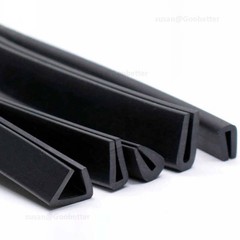 Rubber U Channel Edging Trim Seal Door Window Edge Protector Strip U-shape Black