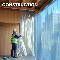 Plastic Sheeting 10′ x 20′ , 6 Mil, UV, Virgin LDPE, Clear