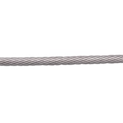 STAINLESS WIRE ROPE CABLE, 1 X 19, 1/2″ CUTS, 316 SS (SOLD PER FOOT)