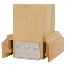 Stair Parts Box Newel Attachment Kit 5″ Unfinished Red Oak