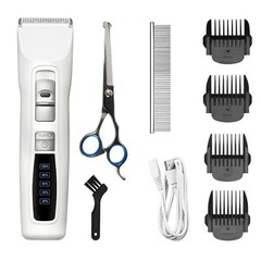 Petteq Premium 2-Speed Turbo Cordless Pet Grooming Kit,