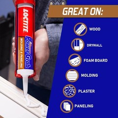 Loctite Power Grab Express Molding & Paneling Construction Adhesive, 9 1 Pack